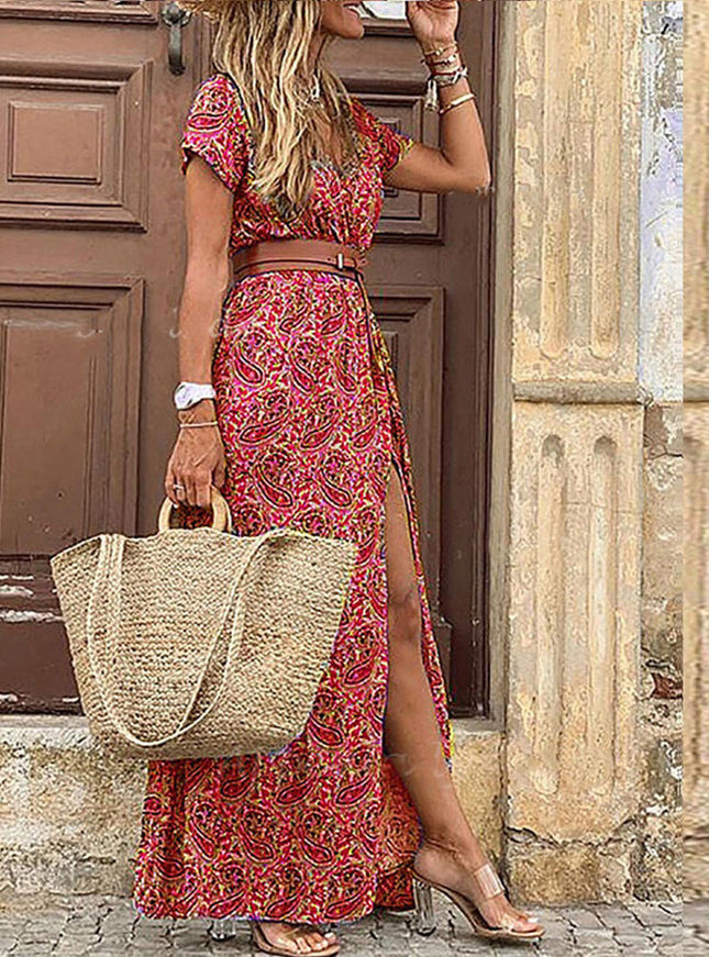 Nadège™ - Robe Maxi Ibiza - Avec Ceinture Incluse