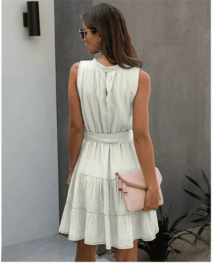 Thérèse™ - Robe Ibiza Courte Blanche Chic