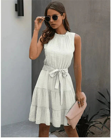 Thérèse™ - Robe Ibiza Courte Blanche Chic
