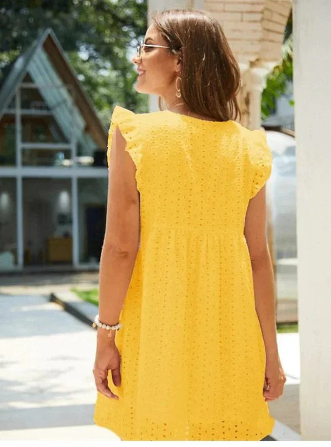 Lison™ - Robe Hippie Jaune