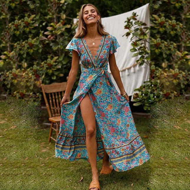 Adèle™ - Robe Maxi Avec Fente Haute
