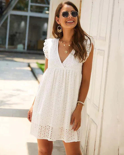 Anaïs™ Robe Ibiza Blanche En Dentelle