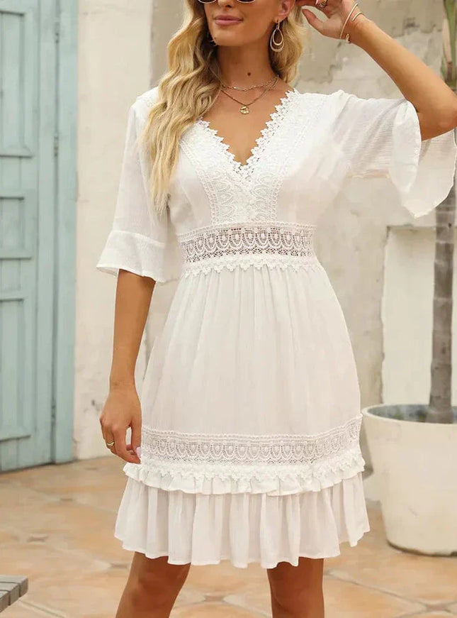 Garance™ - Robe De Plage Blanche
