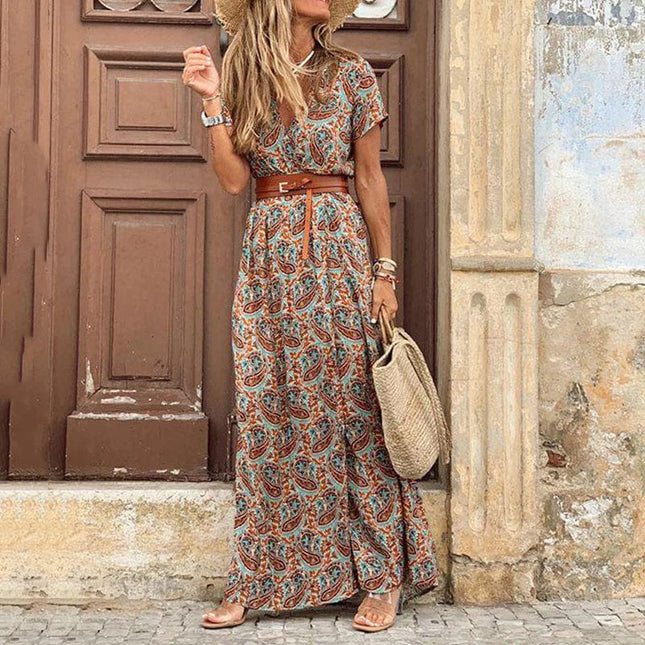 Françoise™ - Robe Maxi Ibiza - Incluant Une Ceinture
