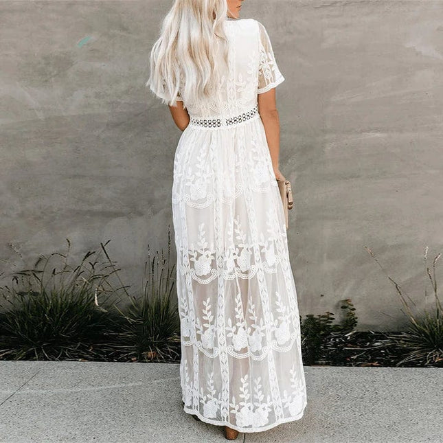 Marguerite™ - Robe Maxi En Dentelle Ibiza